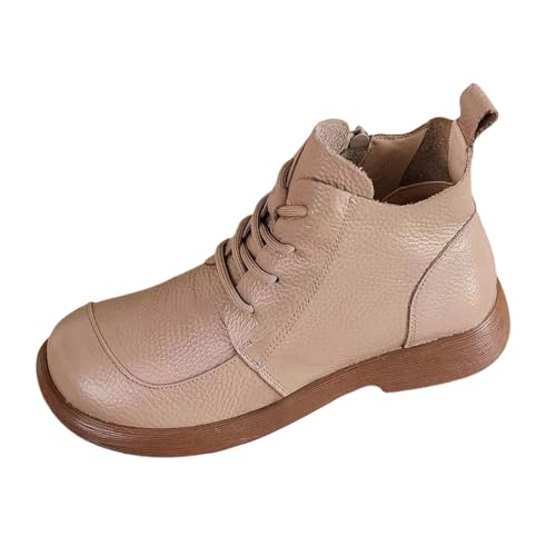 Winterschuhe Damen Boots Wasserfeste Schuhe Damen Stiefel Damenstiefel Elegant Atmungsaktiv Weitschaft Mit Absatz Elegante rutschfest Gefüttert Reißverschluss von Generisch