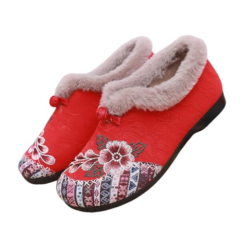 Winterschuhe Damen Gefüttert, Loafer Gefüttert Damen, Schneeschuhe Warm Schlupfschuhe Flach Komfortschuhe Weich Freizeitschuhe Mit Stickerei Halbschuhe Elegant Walkingschuhe Slip On Winterschuhe Damen Gefüttert, Loafer Gefüttert Damen, Schneeschuhe Warm Schlupfschuhe Flach Komfortschuhe Weich Freizeitschuhe Mit Stickerei Halbschuhe Elegant Walkingschuhe Slip On von Generisch