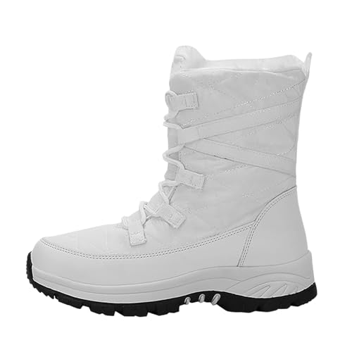 Winterschuhe Damen Gefüttert Wasserdicht Flach 39 Curvy Schneeschuhe Schneestiefel Warme Kurzschaft Elegant Outdoor Winterstiefel Stiefel Schwarz Plattform Weite H Hoch Winterboots Schlupfstiefel von Generisch