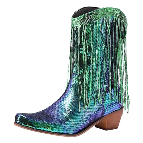 Winterschuhe Damen Herren Kniehohe Stiefel Winter Westernstiefel mit Knielanger Langschaft Herbststiefelette Weitschaft für breite Füße Rutschfeste Laufsohle Basics-Modell Alltag Elegance Winterschuhe Damen Herren Kniehohe Stiefel Winter Westernstiefel mit Knielanger Langschaft Herbststiefelette Weitschaft für breite Füße Rutschfeste Laufsohle Basics-Modell Alltag Elegance von Generisch