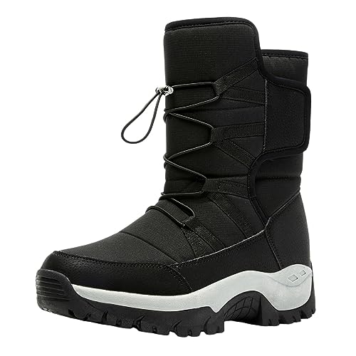 Winterschuhe Herren Gefüttert Wasserdicht Winter Leicht Warm Schneestiefel Barfuß Mit Reißverschluss Braun Herrenstiefel Winterstiefel Winter Schwarz Winterboots Outdoor Barfußschuhe von Generisch