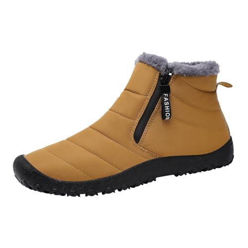 Winterschuhe Herren Schneestiefel Warm Gefüttert Winterstiefel Bequem Leicht Wanderschuhe rutschfest Outdoor Trekkingschuhe Wanderstiefel Stiefel Freizeitschuhe von Generisch
