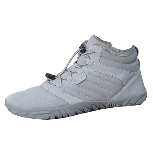 Winterschuhe Herren Sportlich, Winter Sneaker, Schneestiefel Gefüttert Und Wasserdicht Winterstiefel Outdoor Wanderstiefel Flache Sohle Walkingschuhe rutschfest Stiefel Einfarbig Trekkingstiefel von Generisch