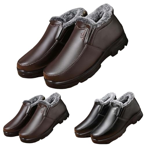 Winterschuhe Herren Warm Gefüttert, wasserdichte Winterschuhe Herren Thermostiefel Outdoor Schneeboots Outdoor Wandern Trekkingschuhe Thermo Herbstschuhe Vegan Bootsschuhe Leichte Freizeitschuhe von Generisch