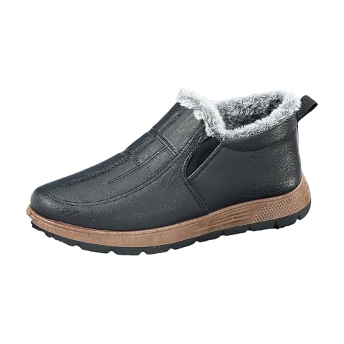 Winterschuhe Herren Warm Gefüttert Wasserdicht - Bequeme Winterstiefel Draussen Verdicken Winterboots Atmungsaktiv Schneestiefel Freizeit Flache Schneeschuhe Rutschfest Wanderstiefel Winterschuhe Herren Warm Gefüttert Wasserdicht - Bequeme Winterstiefel Draussen Verdicken Winterboots Atmungsaktiv Schneestiefel Freizeit Flache Schneeschuhe Rutschfest Wanderstiefel von Generisch