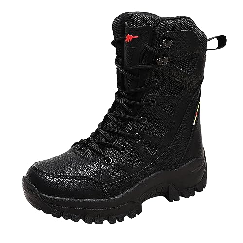 Winterschuhe Herren Wasserdicht Gefüttert Winter Warm Leicht Herrenstiefel Barfußschuhe Winter Barfuß Schneestiefel Mit Reißverschluss Outdoor Winterboots Schwarz Braun Winterstiefel von Generisch