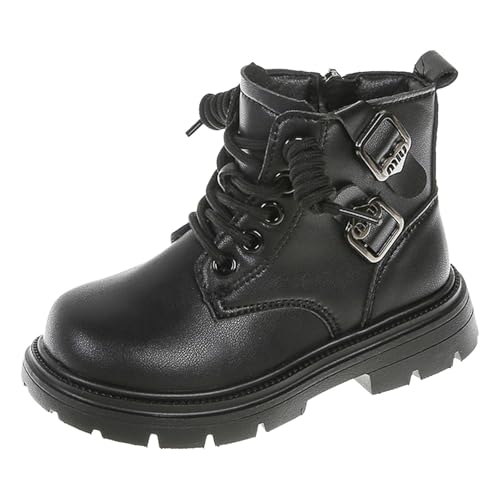 Winterschuhe Mädchen Kinder Schnürstiefel Reitstiefeletten Winter Warme Winterschuhe Gefüttert Halbstiefel Plüsch Boots Winterboots Trachtenschuhe Freizeitstiefel Stiefeletten von Generisch