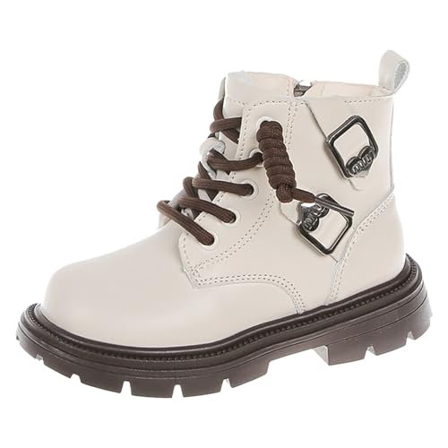 Winterschuhe Mädchen Kinder Schnürstiefel Reitstiefeletten Winter Warme Winterschuhe Gefüttert Halbstiefel Plüsch Boots Winterboots Trachtenschuhe Freizeitstiefel Stiefeletten von Generisch