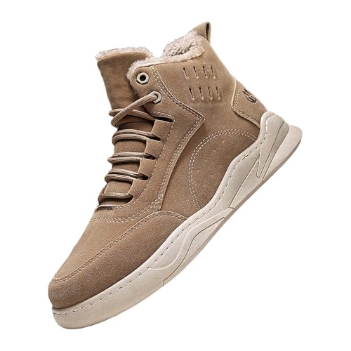 Winterschuhe Männer Gefüttert, Schneeschuhe Herren Warm, Winterstiefel Fleece Schneestiefel Mit Schnürung Wanderschuhe Robust Outdoorschuhe Leichtgewicht Klassischer Wanderstiefel von Generisch
