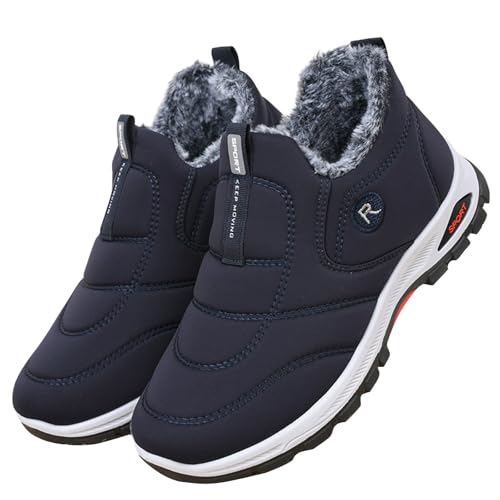 Winterschuhe Männer Gefüttert, Schneeschuhe Verdickt Wärme Trekkingschuhe Wasserabweisend Wanderschuhe Rutschfeste Sohlen Wollstiefel Weich Leicht Schlupfstiefel Outdoor Winterboots Winterschuhe Männer Gefüttert, Schneeschuhe Verdickt Wärme Trekkingschuhe Wasserabweisend Wanderschuhe Rutschfeste Sohlen Wollstiefel Weich Leicht Schlupfstiefel Outdoor Winterboots von Generisch