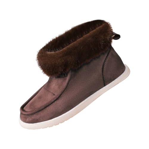 Winterstiefel Damen Winterstiefel Damen Gefüttert Winterboots Outdoor Rutschfeste Weitschaft Warme Fleece Winter Boots Women Elastische Ergonomie von Generisch