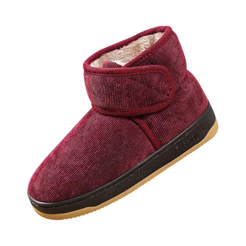 Winterstiefel Damen Winterstiefeletten Damen Gefüttert Winterboots Outdoor Rutschfeste Weitschaft Warme Fleece Kurzstiefeletten Elastische Ergonomie Snow Boots Women von Generisch