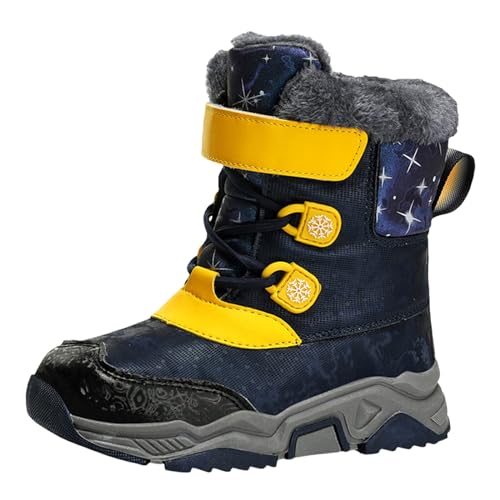 Winterstiefel Jungen Warm Playshoes Wasserdicht Gefüttert Winterschuhe Schneestiefel Outdoor Winterboots Winter Schneeschuhe Schneeboots Snow Stiefel 23 30 31 32 33 35 36 37 38 39 40 41 von Generisch