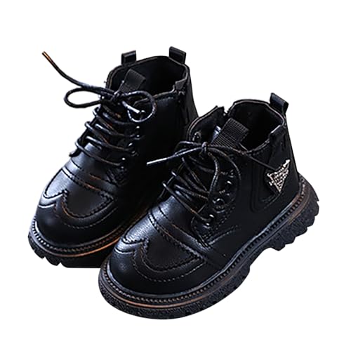 Winterstiefel Mädchen Kinder Stiefeletten Gefüttert Warm Stiefel Winterstiefel Halbstiefel Outdoor Prinzessin Schuhe Trekkingschuhe Schlupfstiefel Partyschuhe Lederstiefel von Generisch