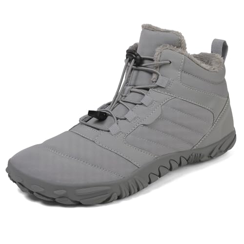 Winterstiefel für Damen Schnürstiefel für kaltes Wetter warme Bequeme Boots für aktive Frauen ideal für winterliche Outdoor-Aktivitäten Alltag (Grey, 47) von Generisch