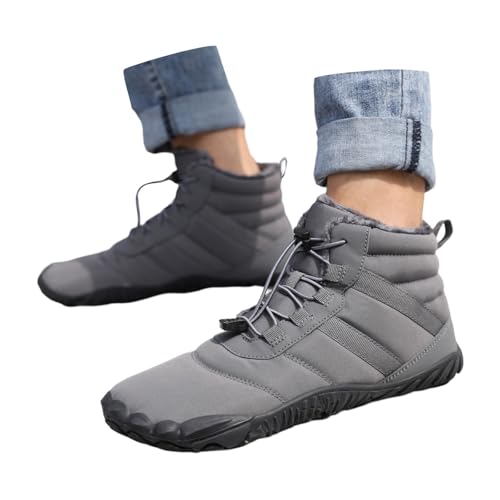Winterstiefel für Damen stylische warme Schnee Stiefel bequemes Design ideale Outdoor-Schuhe für kalte Tage (Grey, 41) von Generisch