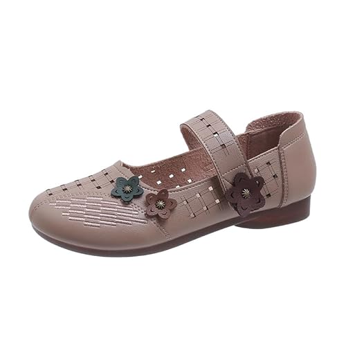 Women's Flat Shoes C622701 (Apricot,35) von Generisch
