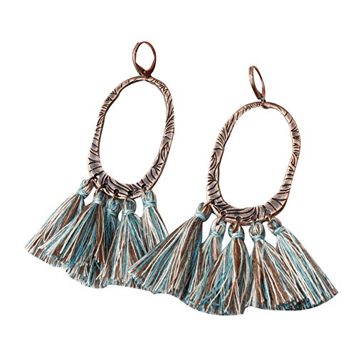 Wunderschöne Ohrringe, ethnisch, böhmisch, lang, baumelnd, Fransen, Quasten, Ohrringe, Damen, Statement-Schmuck, Ohrringe, Langlebigkeit von Generisch