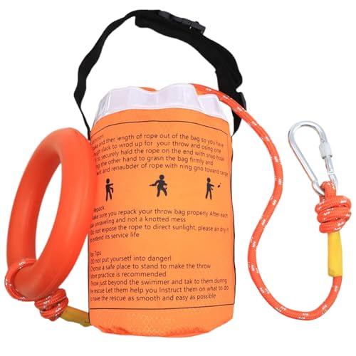 Wurfbeutel für Wasserrettung, reflektierender schwimmender Wasserrettungs-Wurfsack mit Seil – Sicherheits-multifunktionale Boot-Ausrüstung zum Angeln, Kajakfahren, 30 m, Refer to description, Unisex Wurfbeutel für Wasserrettung, reflektierender schwimmender Wasserrettungs-Wurfsack mit Seil – Sicherheits-multifunktionale Boot-Ausrüstung zum Angeln, Kajakfahren, 30 m, Refer to description, Unisex von Generisch