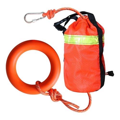 Wurfseil – schwimmende Wurftasche | 16 m Wasserwurftasche mit Handring | Professionelle reflektierende Sicherheitsausrüstung schwimmende Zugfestigkeit bis 500 kg Rafting-Zubehör für Damen und Herren Wurfseil – schwimmende Wurftasche | 16 m Wasserwurftasche mit Handring | Professionelle reflektierende Sicherheitsausrüstung schwimmende Zugfestigkeit bis 500 kg Rafting-Zubehör für Damen und Herren von Generisch
