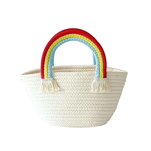 Xipu Handtasche aus Baumwollseil, gewebt, modische Handtasche, DIY, Netz-Tragetasche, weiß, Einheitsgröße Xipu Handtasche aus Baumwollseil, gewebt, modische Handtasche, DIY, Netz-Tragetasche, weiß, Einheitsgröße von Generisch