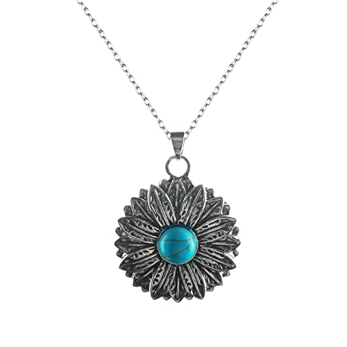 ZZHYGM Halskette mit Anhänger, Beryll, Sonnenblumen-Anhänger, für Damen, wunderschönes Geschenk von Generisch