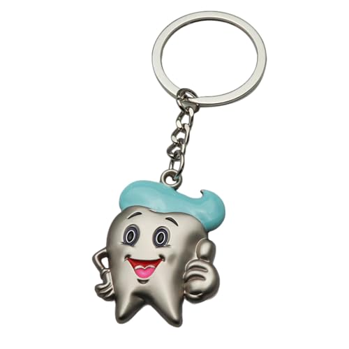 Zahnform-Schlüsselanhänger | Zahn-Schlüsselanhänger | Kreatives Zahn-Design, Dentall-Schlüsselanhänger, Hangg Zahnform Legierung Schlüsselanhänger, Zahnschlüsselhalter, niedlicher Zahn-Ornament, von Generisch