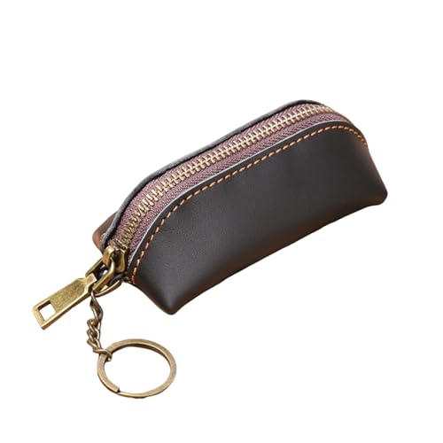 Zeitlose Leder Münz etui Einfacher Reiß Verschluss Geldbörse Karten Halter Schlüssel Beutel Herren Wechsel Halter Business Geldbörse Geschenke von Generisch