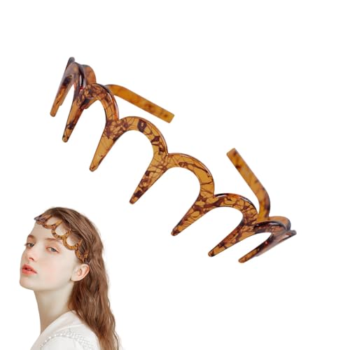 Zickzack-Stirnband, Haifischzahn-Stirnband | Sportmode-Stirnband - Rutschfeste Kopfbedeckung, Make-up-Stirnband, Unisex-Haarreifen zum Waschen des Gesichts, Hautpflege, Dusche von Generisch