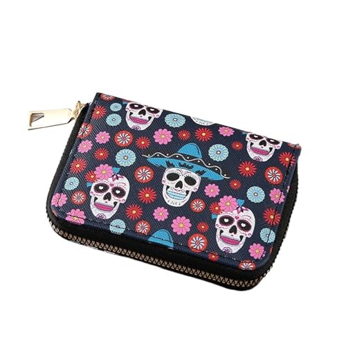 Zipper Card Wallet - Spacious Multi-Slot Design for Everyday Use, Style4, Taglia Unica von Generisch