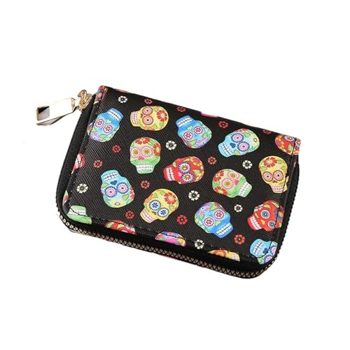 Zipper Card Wallet - Spacious Multi-Slot Design for Everyday Use, Style5, Taglia Unica von Generisch