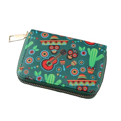 Zipper Card Wallet - Spacious Multi-Slot Design for Everyday Use, Style6, Taglia Unica von Generisch