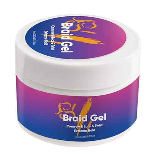 Zopfgel | Haarkonditioniergel 250ml | Stylingwachs Zopfcreme Für Locken Pflege Kinder Erwachsene Männer Frauen von Generisch