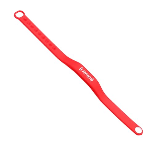 Zugangskontrollarmband, Speichermanagement-Armband, Silikon 13,56 MHz, tragbares ID-Armband, langlebig und leicht, sichere Identifikation, ideal für Freizeitparks, Veranstaltungen, Festivals, 1-10 cm von Generisch