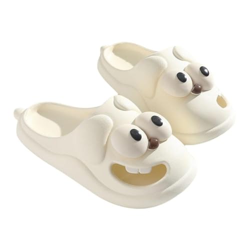 Zungen-Kuss-Hausschuhe, Zungenpantoffeln, großes Auge, Hundepantoffel, Cartoon-Paket, rutschfeste Hausschuhe für Damen und Herren, weiß, 36/37 EU Zungen-Kuss-Hausschuhe, Zungenpantoffeln, großes Auge, Hundepantoffel, Cartoon-Paket, rutschfeste Hausschuhe für Damen und Herren, weiß, 36/37 EU von Generisch