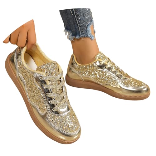 black friday angebote 2024 ab wann,Glitzer Schuhe Damen Elegant Turnschuhe Karneval Sneaker Festliche Pailletten Laufschuhe Party Silvester Damenschuhe Glänzend Rave Stiefeletten Brautschuhe Flach von Generisch
