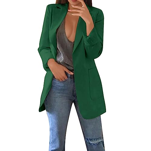 blazer damen lang xl, Blazer Damen Elegant Langarm Einfarbig Mantel Jacke Revers Geschäft Büro Anzugjacke Lang mit Tasche Sakko Anzug Business Longblazer Frühling Sommer Trenchcoat blazer damen lang xl, Blazer Damen Elegant Langarm Einfarbig Mantel Jacke Revers Geschäft Büro Anzugjacke Lang mit Tasche Sakko Anzug Business Longblazer Frühling Sommer Trenchcoat von Generisch