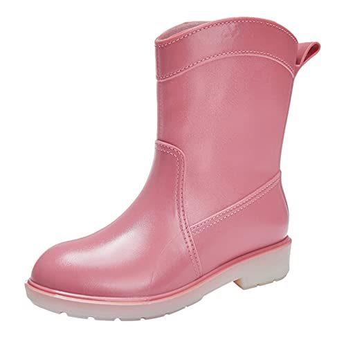 cowboystiefel leder damen sommer stiefeletten damen mit absatz 43 springerstiefel damen mit reißverschluss reitstiefeletten damen sandalen jungen c-Rosa 18.99 von Generisch