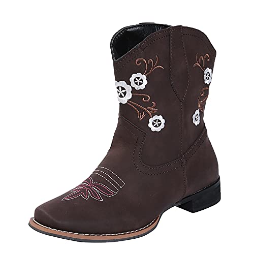 cowboystiefel leder damen sommer winterstiefel damen braun reitstiefeletten damen 41 sommerstiefel damen sandalen damen plateau 2023 overknee stiefel damen herren hausschuhe 45 Kaffee #6 26.99 von Generisch