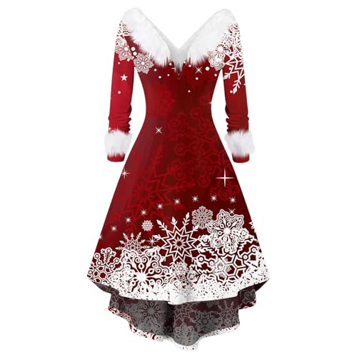 damen weihnachtskleid langarm,abendkleider,kleider weihnachten damen,sexy kleid damen erotisch,christmas cloak santa claus cloak,weihnachtsoutfit familie,weihnachtself kostüm damen,weihnachtsdessous,r von Generisch