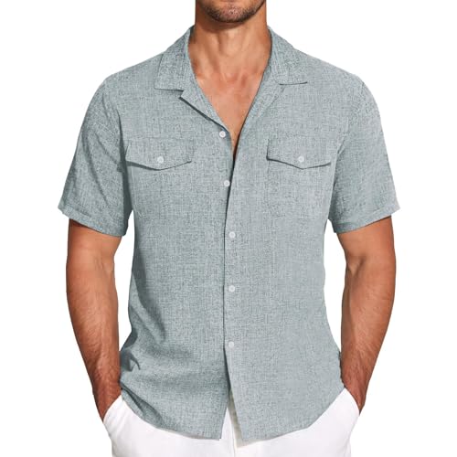 freizeithemd herren weißes hemd kurzarm hemd herren langarm weiß bowling hemd herren hemd ärmelhalter slim fit hemd herren hemd mintgrün herren leichtes sommerhemd weißes trachtenhemd herren von Generisch