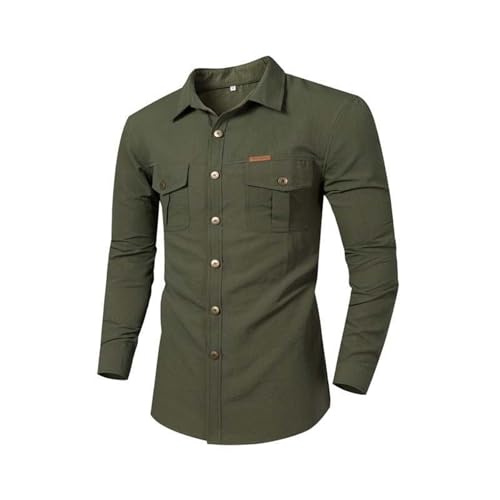 hehiy Herren Hemd 100% Baumwolle Hemden Langarm Bügelfrei Freizeit Regular Fit Business Faltenfrei Formales Anzug Hemden mit Tasche Herren Hemd Langarm Weiß Herren Shirt Langarm von Generisch