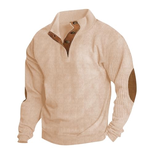 herren geschenke,sweatshirt 100 baumwolle,pullover mit kapuze herren,pullover über hemd herren,herren strickpullover 1/4 zip up,herren vintage schnürung pullover,langes sweatshirt mit unregelmäßiger k von Generisch