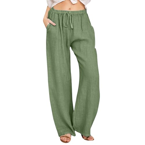 hosenrock damen lang sommer elegant boho jeans mit schlitz, Leinenhose Sommerhose Damen Baumwolle Lang - Strandhose Yogahose Casual Geschnitten Stoffhose Mit Taschen Atmungsaktive hosenrock damen lang sommer elegant boho jeans mit schlitz, Leinenhose Sommerhose Damen Baumwolle Lang - Strandhose Yogahose Casual Geschnitten Stoffhose Mit Taschen Atmungsaktive von Generisch