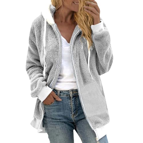 kapuzenjacke damen lang,lederjacke damen gefüttert,kunstfell-strickjacke,damen sweatjacke,plüschanzug frauen,kunstpelz mantel,warme jacke damen,winter hoodie damen gefüttert,winterjacke damen schwarz von Generisch