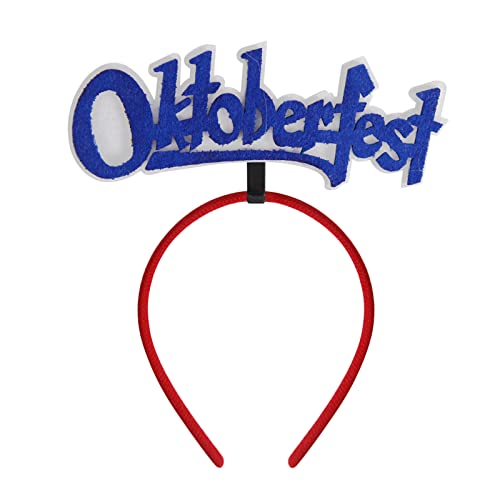 kopfbedeckung Damen Hüte Herren Mützen Caps Feiertags-Stirnbänder, süße Oktoberfest-Hutaufsätze, toller Spaß, Oktoberfest, Feiertagsthemen, Weihnachtsfeier, Fotostand Stirnband Jungen (A, One Size) von Generisch