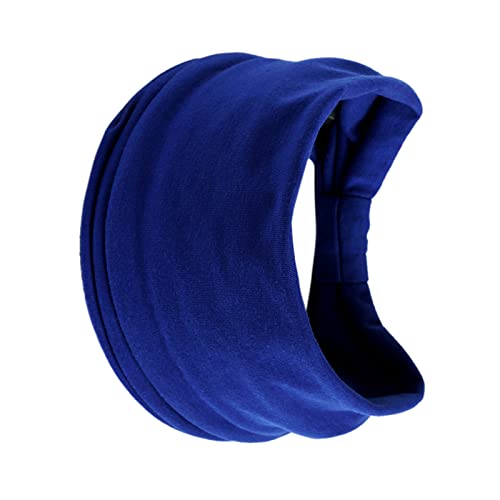 kopfbedeckung Damen Hüte Herren Mützen Caps Stirnband Stirnband Wicking Yoga Damen Geknotetes Stirnband Laufen Hijab Breites Haar Elastisches Übungsstirnband Rutschfestes Männer (B, One Size) von Generisch