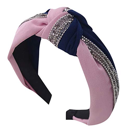 kopfbedeckung Damen Hüte Herren Mützen Caps Stoff Haarband Frauen Stirnband Wrap Zubehör Haarband Kristall Stirnband Ohrenwärmer Stirnband (A, One Size) von Generisch