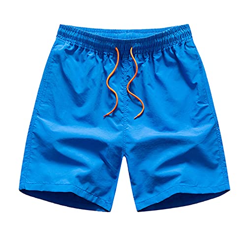 liangduming Strandshorts FüR Herren Kurze Sporthose Mit Farbverlauf Sport Fitness Home Casual Fashion Standard Quick Dry Badehose (S,Blau 1) von Generisch