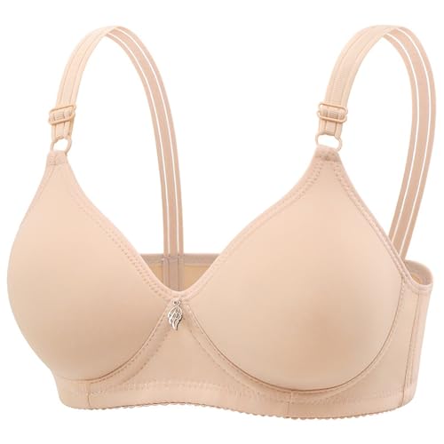 menstruationsunterwäsche,Nahtloser Komfort‑BH ohne Bügel Damen Große Brüste Starker Halt Eleganter Push Up BHS V-Ausschnitt Atmungsaktiv Super Bequemer Bra für BüRo,Yoga und Alltag,Beige 85B menstruationsunterwäsche,Nahtloser Komfort‑BH ohne Bügel Damen Große Brüste Starker Halt Eleganter Push Up BHS V-Ausschnitt Atmungsaktiv Super Bequemer Bra für BüRo,Yoga und Alltag,Beige 85B von Generisch